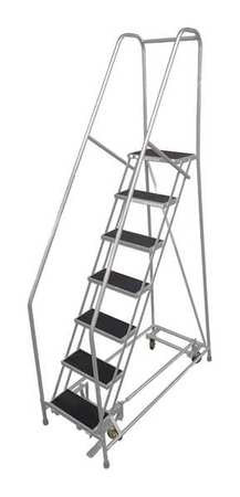 COTTERMAN 1007R2630A6E20B4AC1P6 ROLLING LADDER STEEL 100IN. H. GRAY