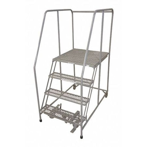 COTTERMAN 1504R1820A1E30B4W4C1P6 ROLLING LADDER STEEL 70IN. H. GRAY
