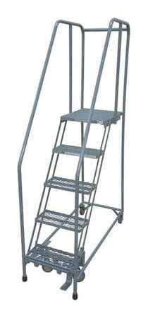COTTERMAN 1504R1820A3E30B4W4C1P6 ROLLING LADDER STEEL 70IN. H. GRAY