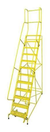 COTTERMAN 1512R2632A1E20B4W4C2P3 ROLLING LADDER STEEL 162IN. H. YELLOW