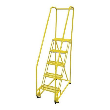 COTTERMAN 5TR18A1E10B8C2P6 ROLLING LADDER STEEL 80IN. H. YELLOW