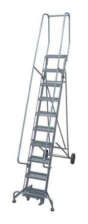 COTTERMAN 6509R1830A1E10B11C1P6 ROLLING LADDER STEEL 120IN. H. GRAY