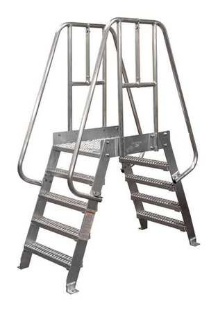 COTTERMAN 4SPA36A7C50P3 CROSSOVER LADDER 4 STEP ALUMINUM 74IN. H
