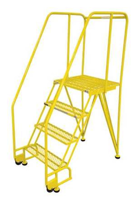 COTTERMAN 4STR26A3E20B8C2P6 ROLLING LADDER STEEL 70IN. H. YELLOW COTTERMAN 4STR26A3E20B8C2P6 ROLLING LADDER STEEL 70IN. H. YELLOW