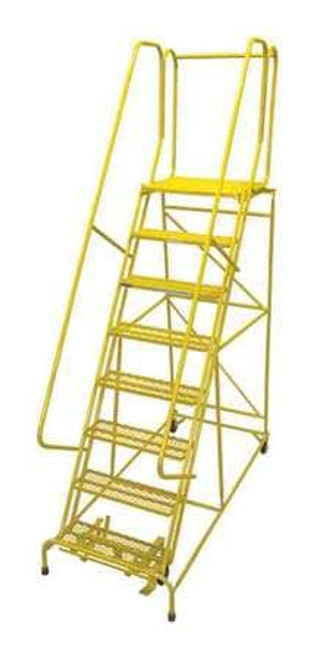 COTTERMAN 1008R2632A6E30B4C2P6 ROLLING LADDER STEEL 110IN. H. YELLOW