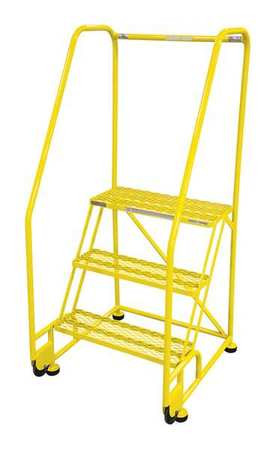 COTTERMAN 3STR26A1E20B8C2P6 ROLLING LADDER STEEL 60IN. H. YELLOW