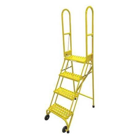 COTTERMAN SAS4A6E10C2P6 ROLLING LADDER STEEL 70IN. H. YELLOW