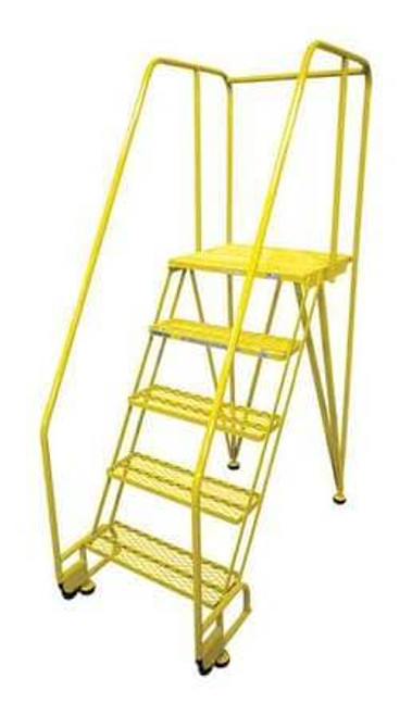 COTTERMAN 5STR26A6E20B8C2P6 ROLLING LADDER STEEL 80IN. H. YELLOW