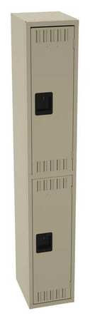 TENNSCO CORP DTS-121536-ASD WARDROBE LOCKER SAND 12IN.WX15IND 2 TIER