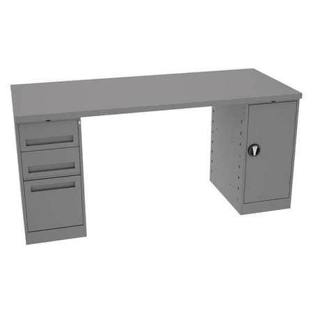 TENNSCO CORP MWB-4-3072S MOD WORKBENCH 1800 LB. WITH CABINET