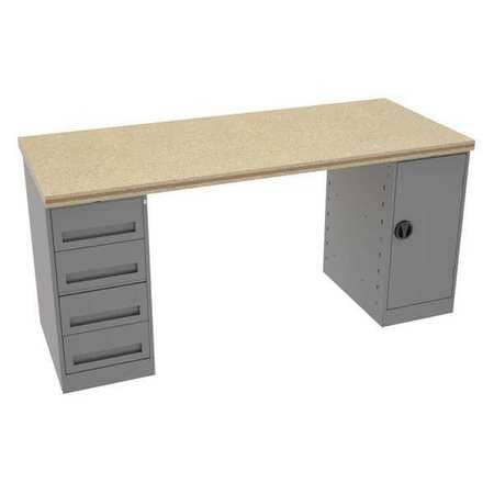 TENNSCO CORP MWB-2-3072C WORKBENCH 1500 LB. WITH MODULAR CABINET