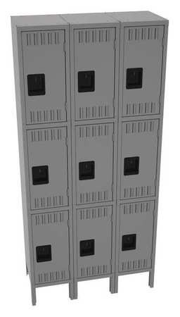 TENNSCO CORP TTS-121224-3MG WARDROBE LOCKR M GRY 36INWX12IN.D 3 TIER