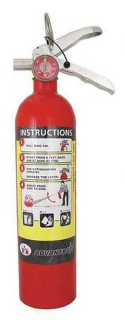 BADGER ADV-250 FIRE EXTINGUISHER ALUMINUM 3-1/4 IN DIA