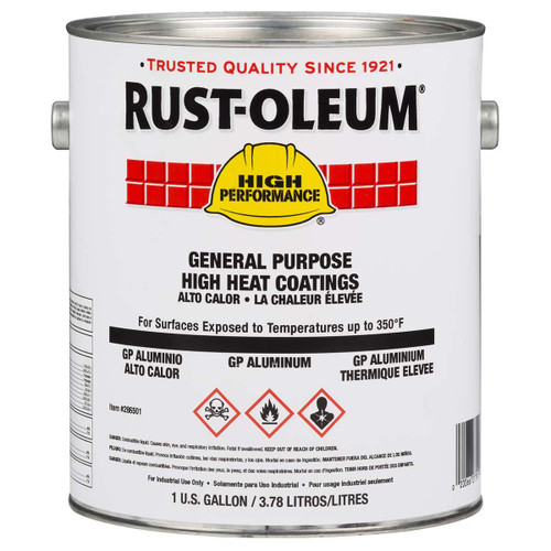 RUST-OLEUM 286503 COATING, HIGH HEAT, 1 GAL, BLACK, GLOSS,