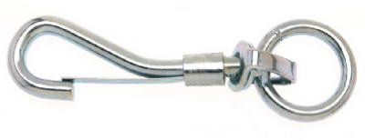 APEX TOOL GROUP T7606301 SWIVEL SPRING SNAP, ROUND EYE, ZINC FINI