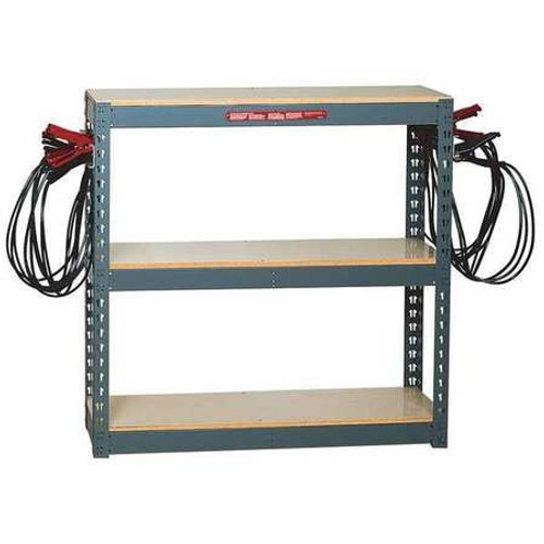 ASSOCIATED EQUIPMENT 6086 BATTERY RACK 10 BATTERIES CAPACITY