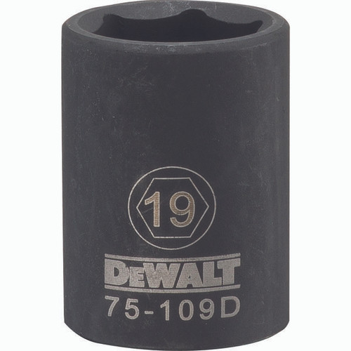 DEWALT TOOLS DWMT75109OSP DWMT 6PT 1/2IN DR IM SKT 19 MM