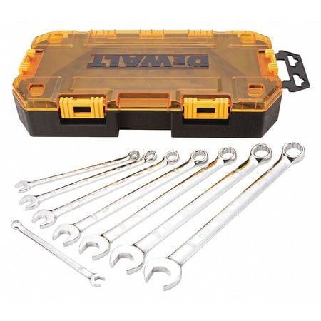 DEWALT TOOLS DWMT73809 TOUGH BOX 8PC SAE COMBINATION WRENCH SET