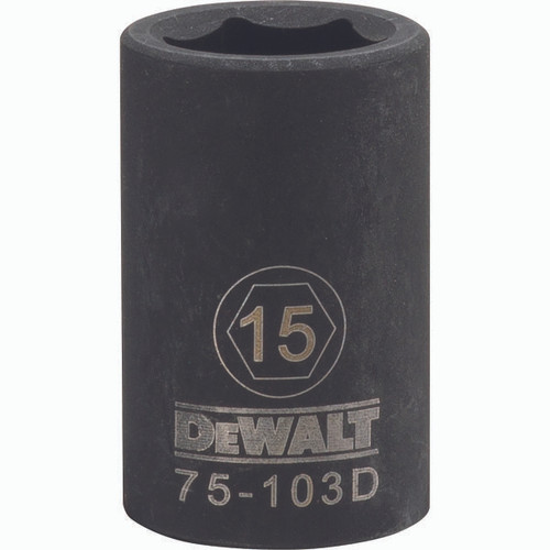 DEWALT TOOLS DWMT75103OSP DWMT 6PT 1/2IN DR  IM SKT 15 MM