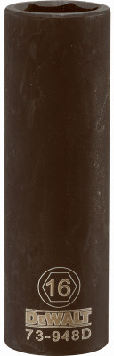 STANLEY DWMT73948OSP METRIC DEEP IMPACT SOCKET, 6-POINT, BLAC