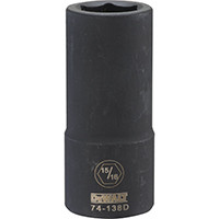 STANLEY DWMT74138OSP SAE DEEP IMPACT SOCKET, 6-POINT, 3/4-IN.
