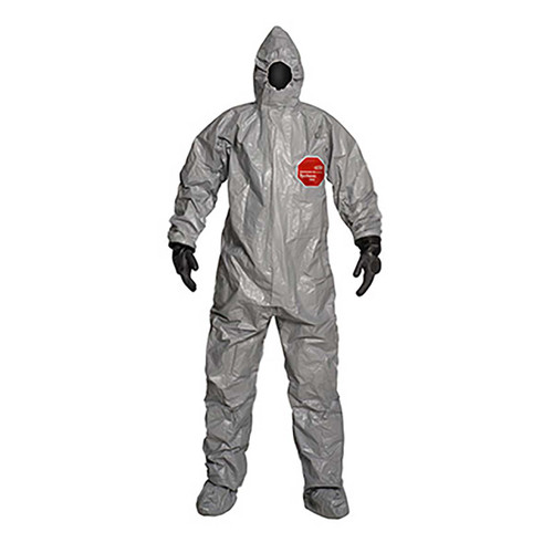 DUPONT TF186TGY4X0006PI TYCHEM F COVERALL  GRAY