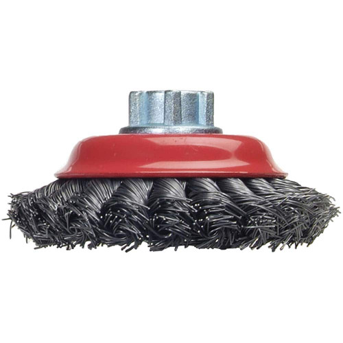 NORTON 66252835585 TWIST KNOT SAUCER CUP  5X .020 X 5/8-11