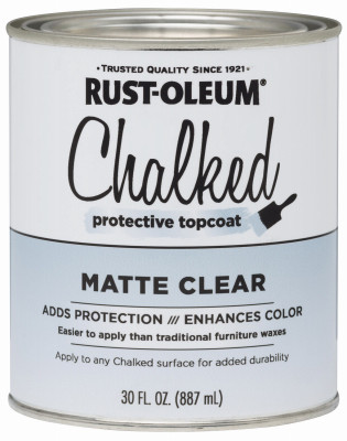 RUST-OLEUM 287722 PAINT CHALKED MATTE CLEAR 30OZ