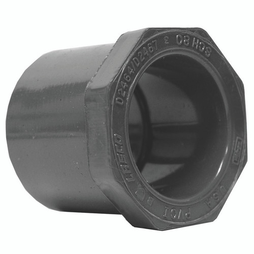 GENOVA PRODUCTS INC 302158 BUSHING SCH80 PVC 1 SPX1/2S   