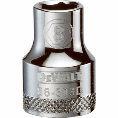 STANLEY DWMT86303OSP METRIC SHALLOW SOCKET, 6-POINT, 3/8-IN. 