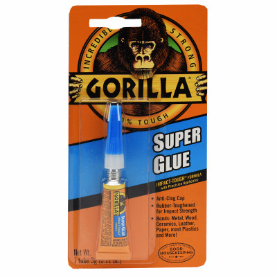 GORILLA PRODUCTS 7900102 SUPER GLUE, 3 G, 2-PK.