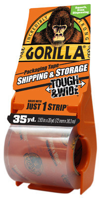 GORILLA PRODUCTS 6045002 HEAVY DUTY PACKAGING TAPE TOUGH & WIDE, 