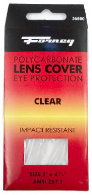 FORNEY INDUSTRIES INC 56800 2 X 4.25-INCH CLEAR PLASTIC LENS