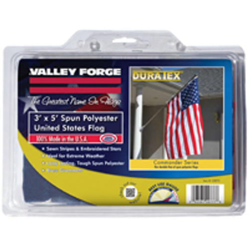 VALLEY FORGE FLAG CO USDT3 FLAG USA 3X5FT POLYESTER SPUN
