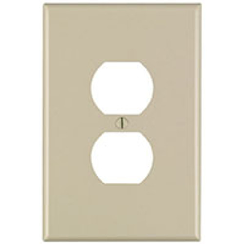 LEVITON 001-86103-000 WALLPLATE 1DUP O/S IVORY      