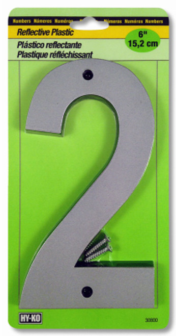 HY-KO PRODUCTS 30802 30802 6 REFLECTIVE PLASTIC #2 