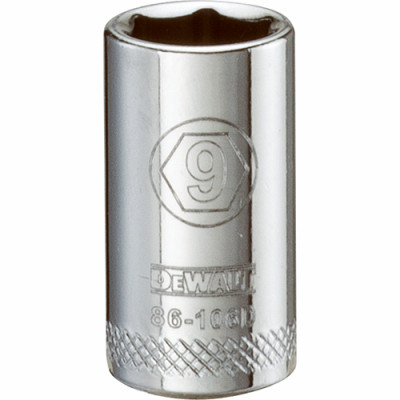 STANLEY DWMT86106OSP METRIC SHALLOW SOCKET, 6-POINT, 1/4-IN. 