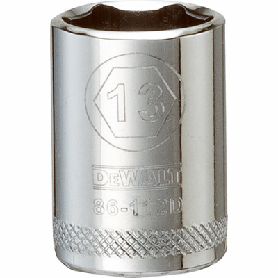 STANLEY DWMT86112OSP METRIC SHALLOW SOCKET, 6-POINT, 1/4-IN. 