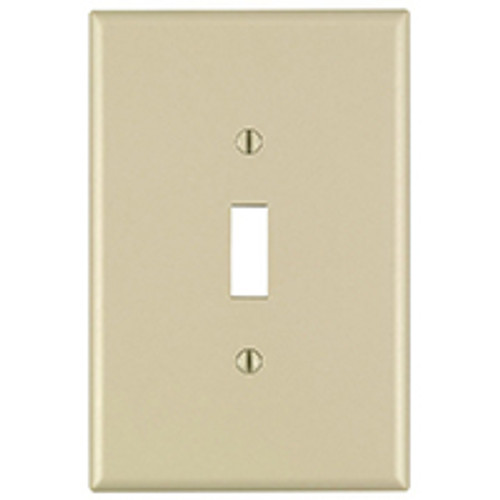 LEVITON 001-86101-000 WALLPLATE 1TOG O/S IVORY      