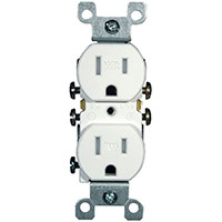 LEVITON R62-W5320-T0W RECEPTACLE TMPR/WEATHR15A W   
