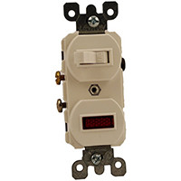 LEVITON S04-05226-0WS SWITCH AND PILOT LIGHTED WH   