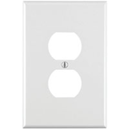 LEVITON 001-88103-000 WALLPLATE 1DUP O/S WHITE      