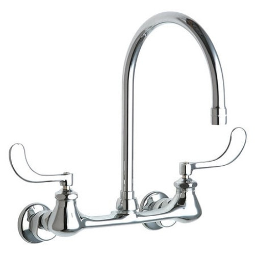 CHICAGO FAUCETS 631-GN8AE3ABCP HOT AND COLD WATER SINK FAUCET