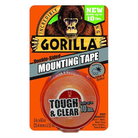 GORILLA PRODUCTS 6065001 DOUBLE SIDED TAPE,1 11/16 YD L,1" W