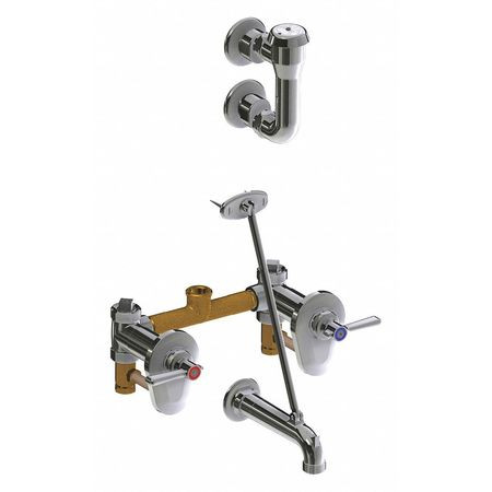 CHICAGO FAUCETS 911-IS369CP CONCEALED HOT AND COLD WATER SINK