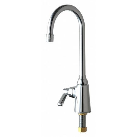 CHICAGO FAUCETS 350-LHABCP SINGLE SUPPLY SINK FAUCET WITH LEFT