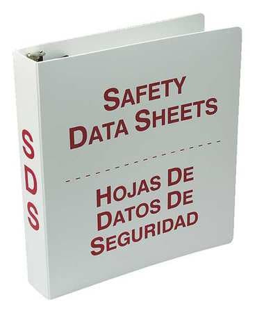 ACCUFORM SIGNS SBZRS632 BINDER RED/WHITE 10-5/8 IN W BILINGUAL