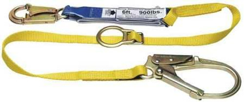 WERNER CO C311201 DECOIL TIE-BACK SINGLE LEG LANYARD 6FT