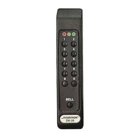 SECURITRON DK-26BK ACCESS CONTROL KEYPAD DK-26 WEATHERPROOF