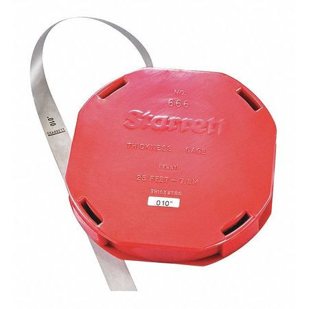 STARRETT 666-10 THICKNESS GAGE- .010"- 25' ROLL- PLASTIC
